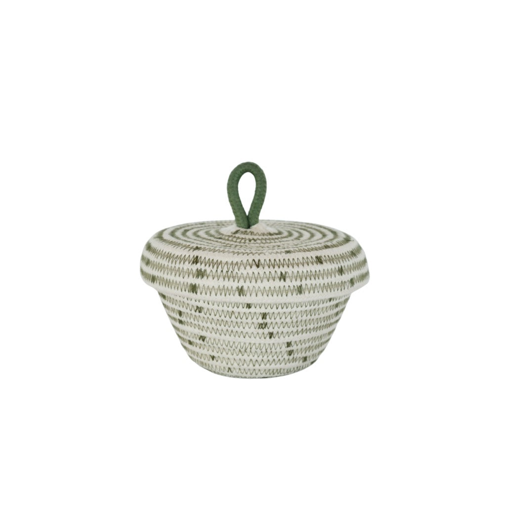 Round cotton rope basket