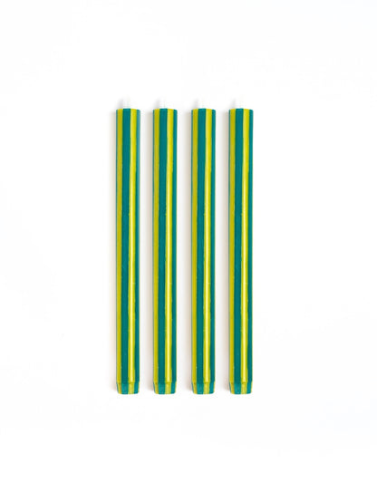 Bougie de table Rayée