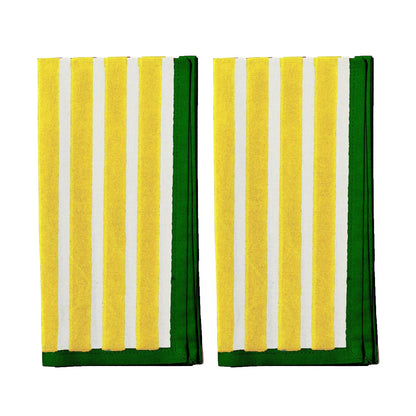 Serviettes de table rayées (Lot de 2)