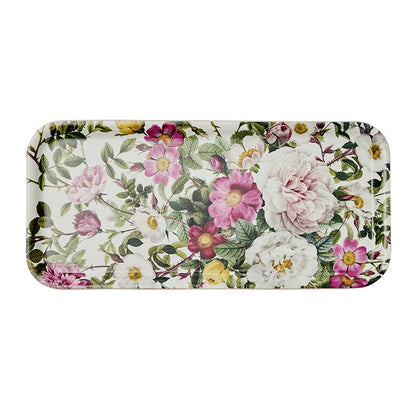 Plateau rectangulaire &quot;ROSIERS&quot; 32x15cm