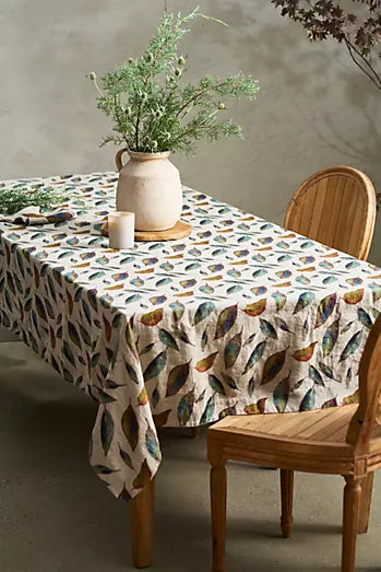 Nappe Lin Feuilles d’automne