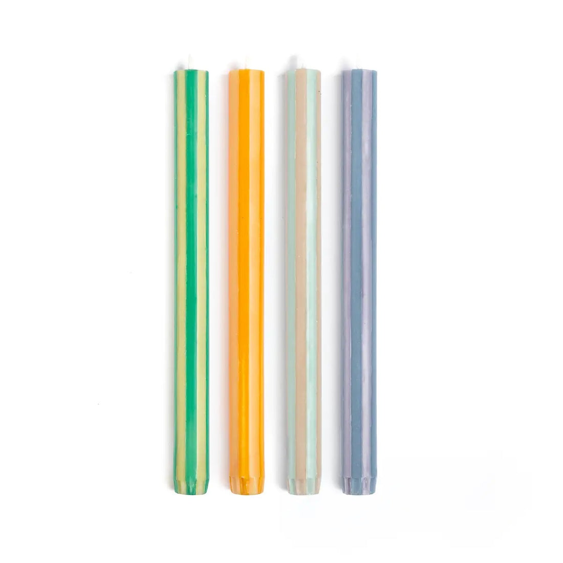 Bougie de table Rayée (set de 4)