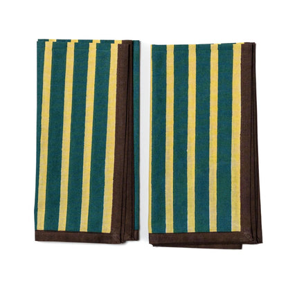 Serviettes de table rayées (Lot de 2)