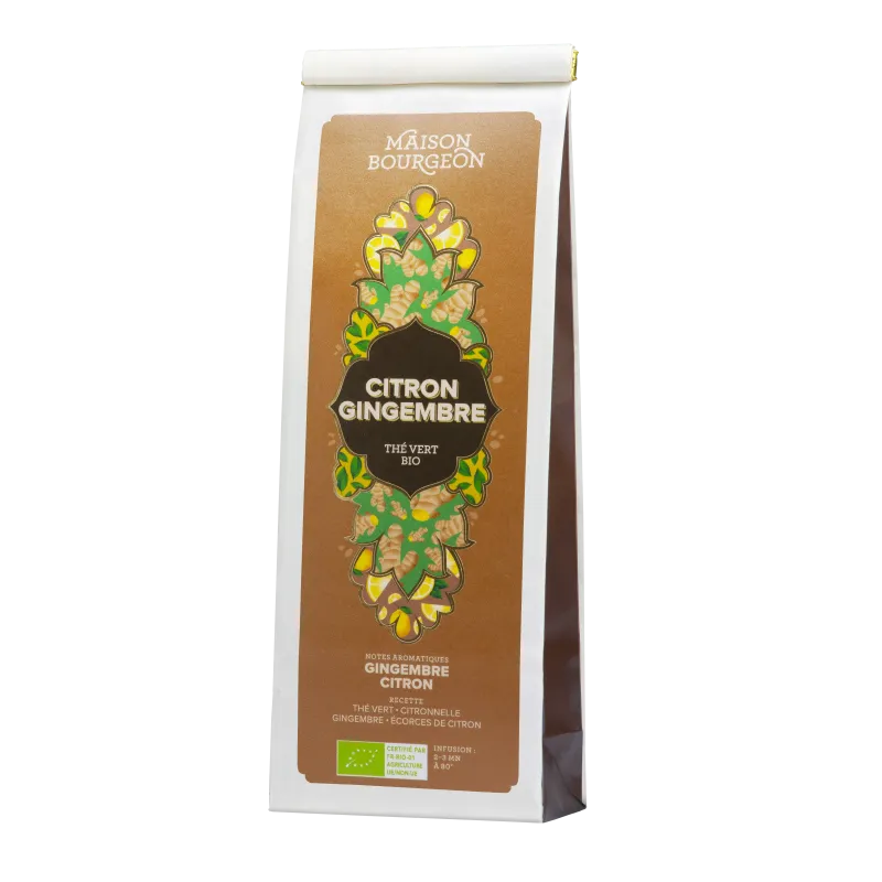 Thé Vert Citron Gingembre Bio