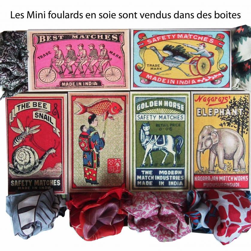 Foulard carré soie