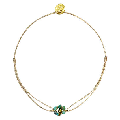 Bracelet SALIDA fleur turquoise