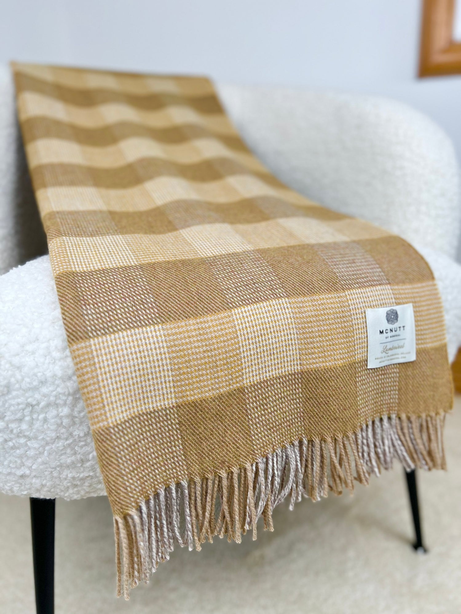 Lambswool Throw Starburst Check