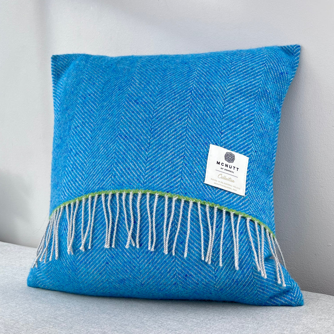 Coussin laine frangé UNI