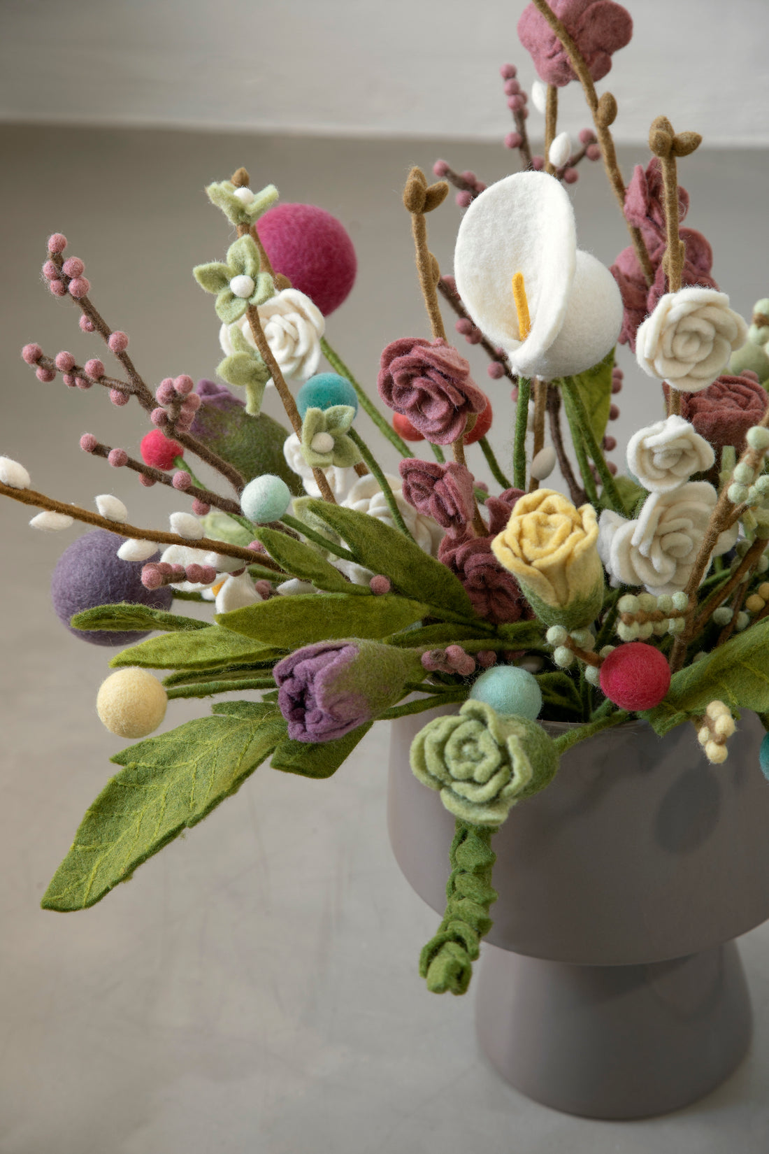 Fleur en feutrine "Rose"