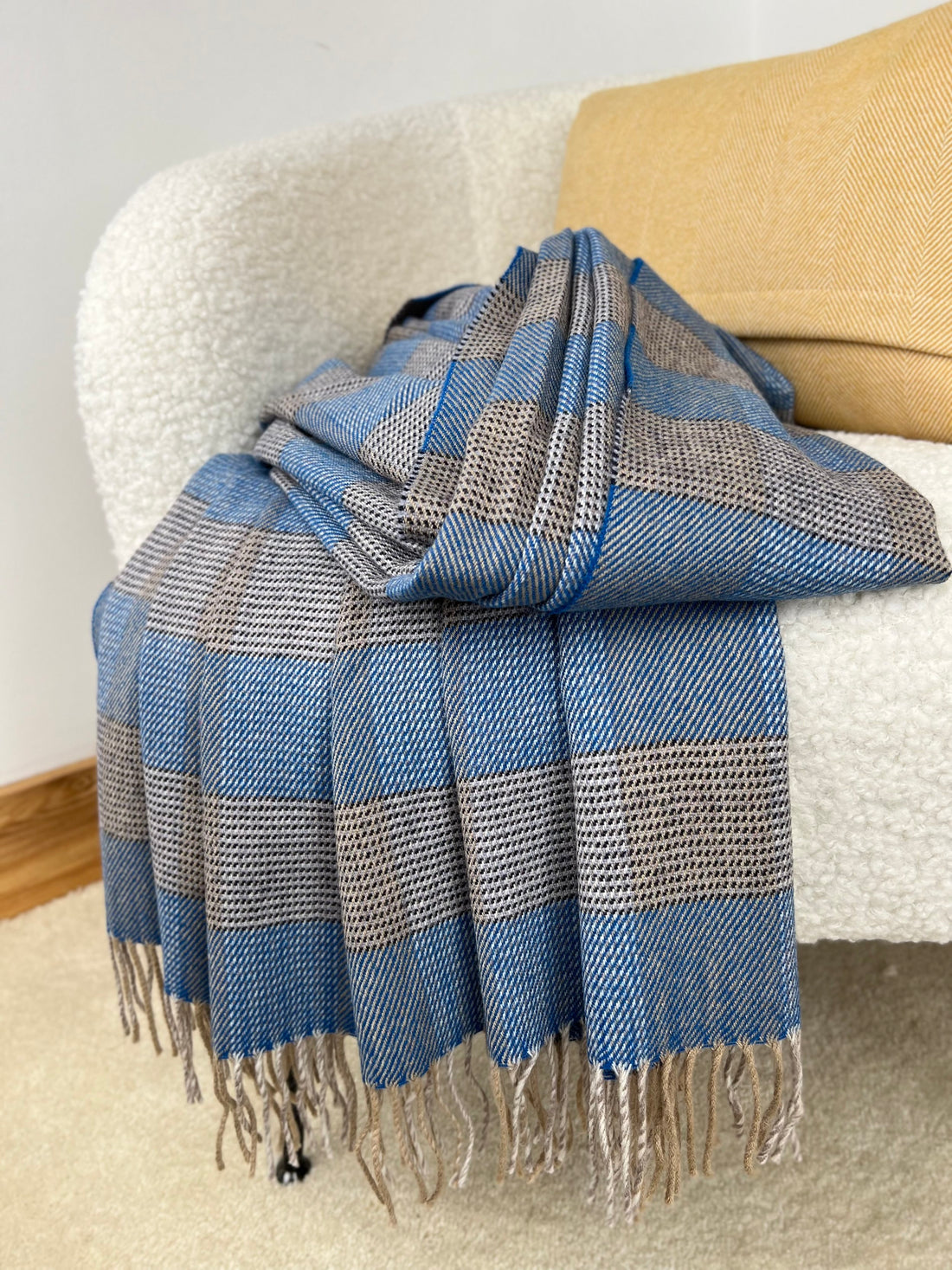 Lambswool Throw Starburst Check