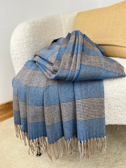 Lambswool Throw Starburst Check