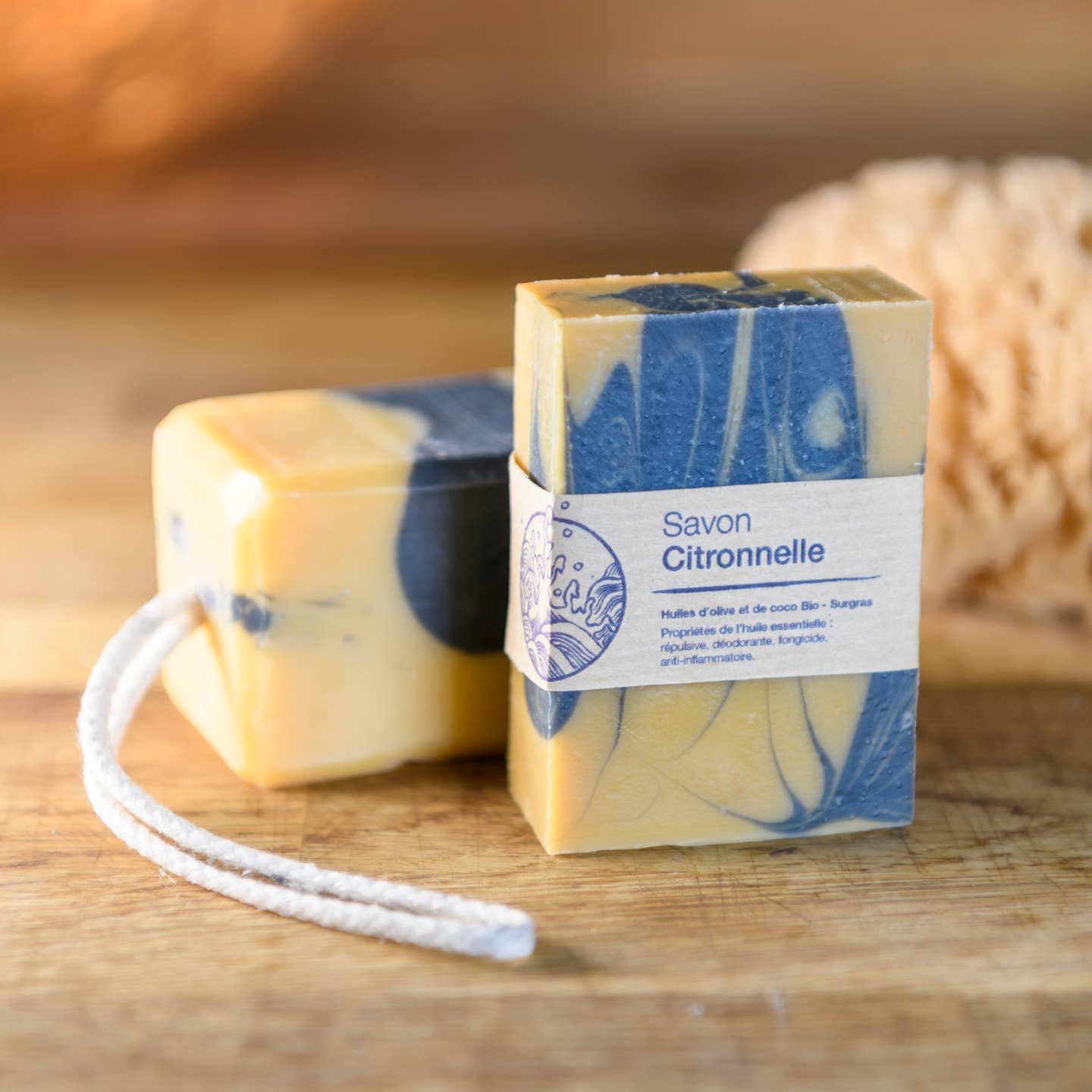 Pain de Savon décoré - Citronnelle