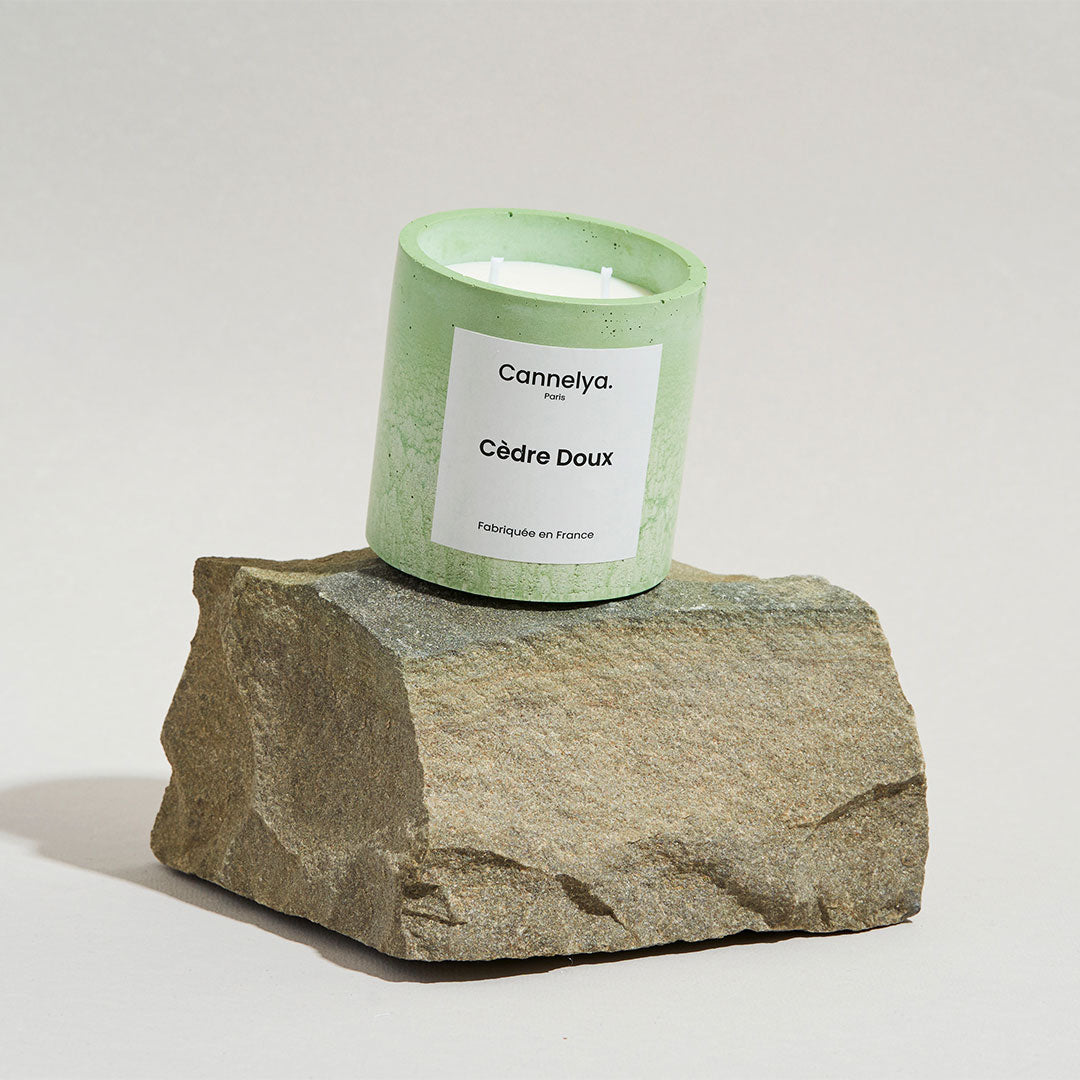 Bougie - Pot en béton (L)