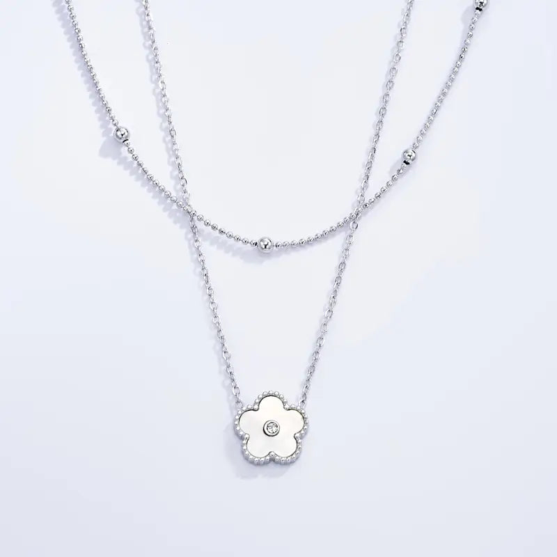 Collier double rang  FLEUR