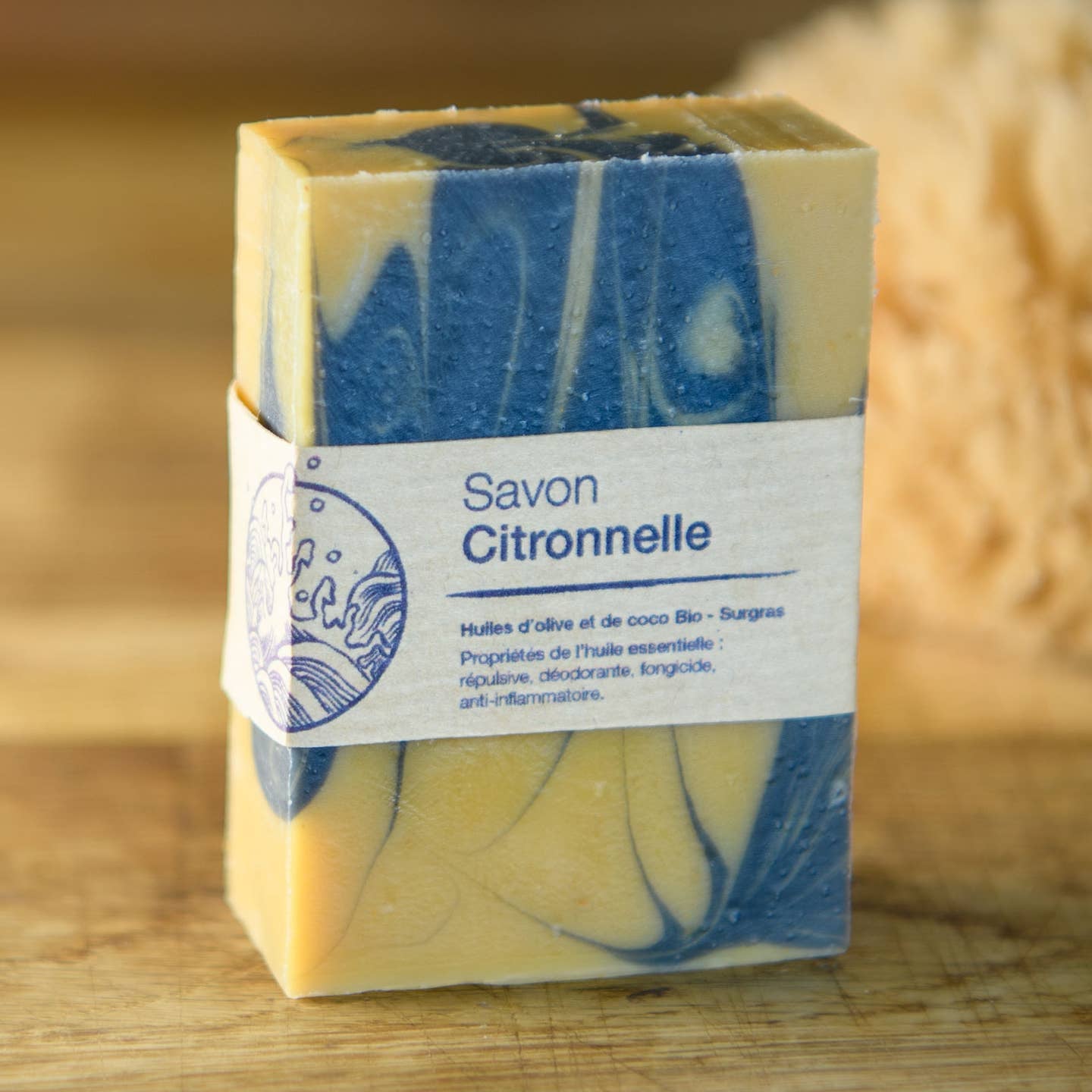 Pain de Savon décoré - Citronnelle