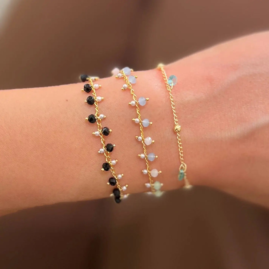 Bracelet  &quot;Kito&quot; noir