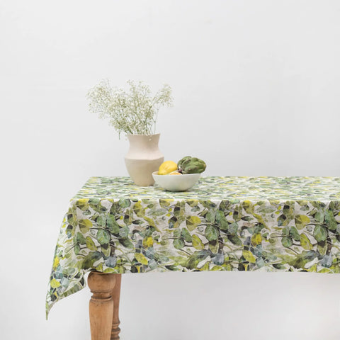 Nappe Lin Lotus vert