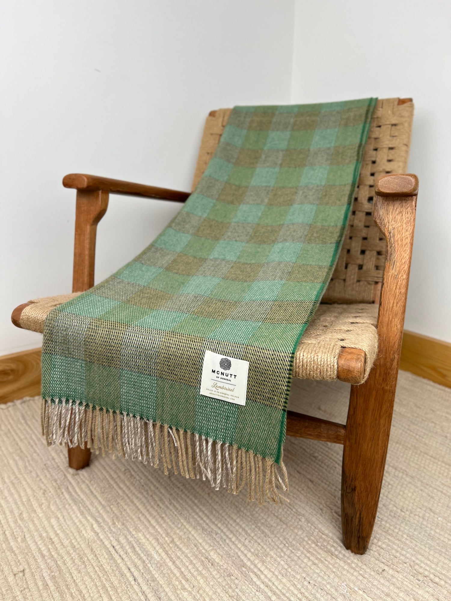 Lambswool Throw Starburst Check