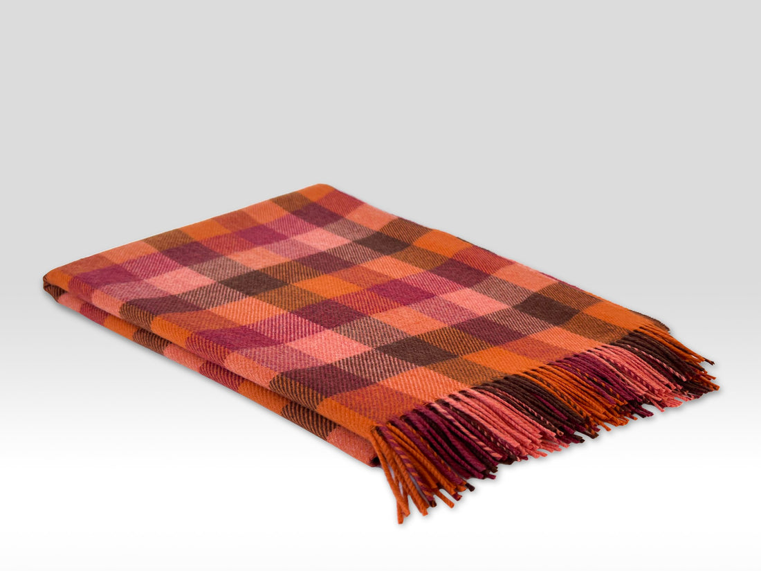 Lambswool Throw Starburst Check