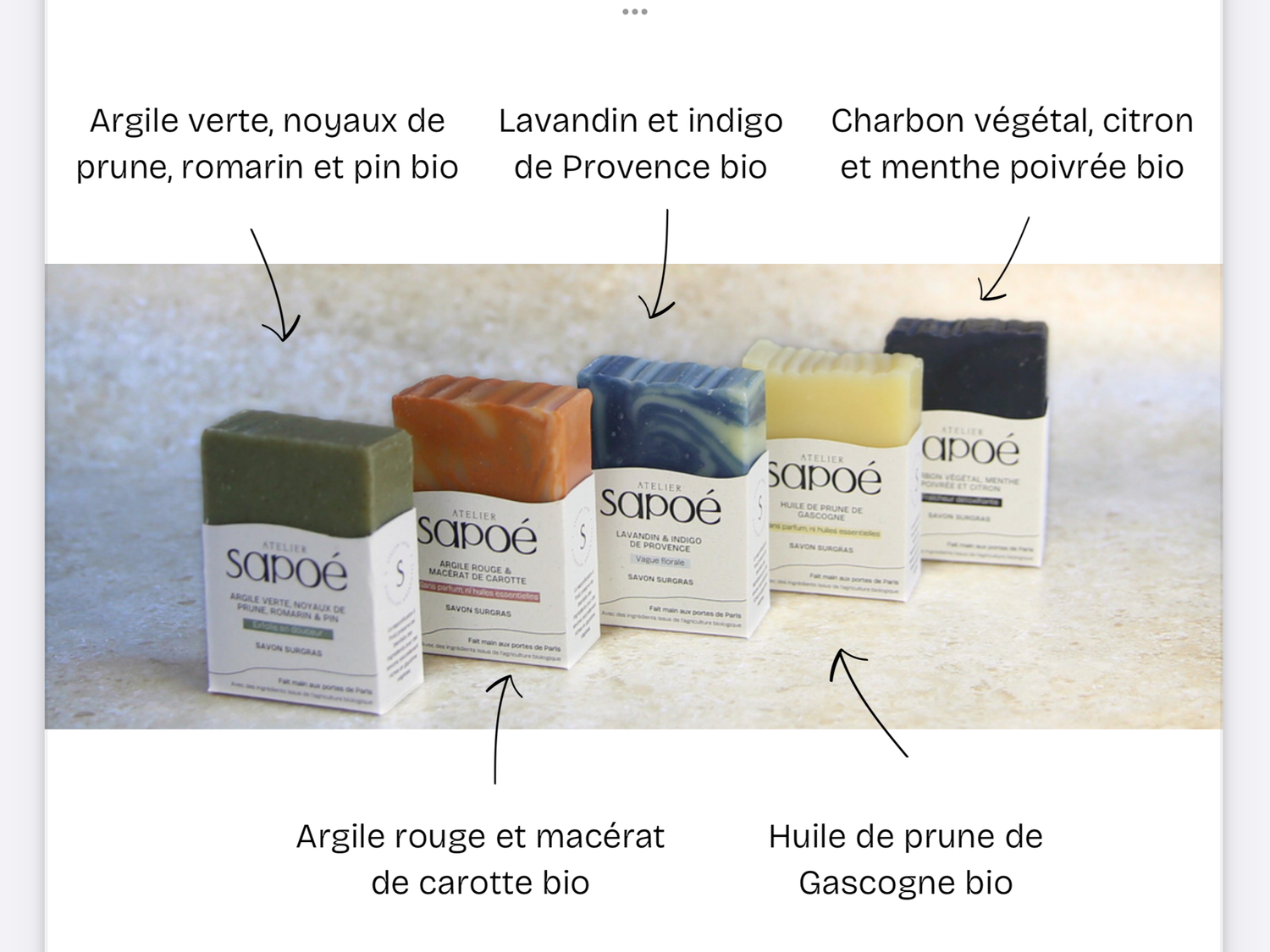 Savon biologique