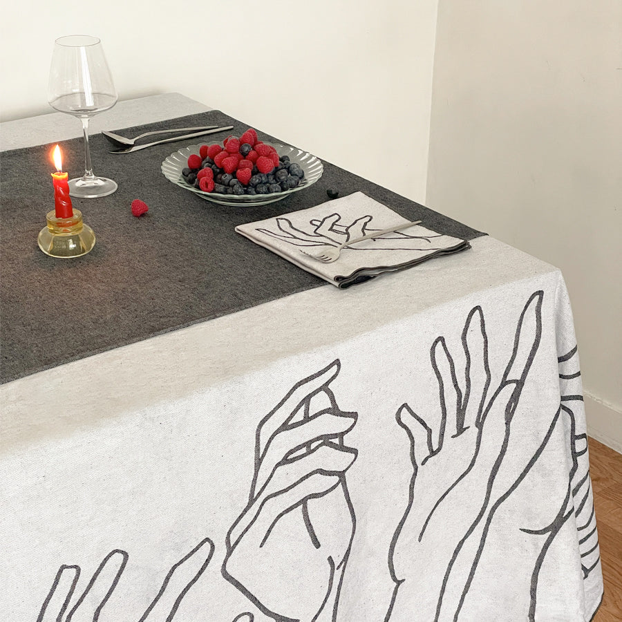 Nappe réversible en jacquard