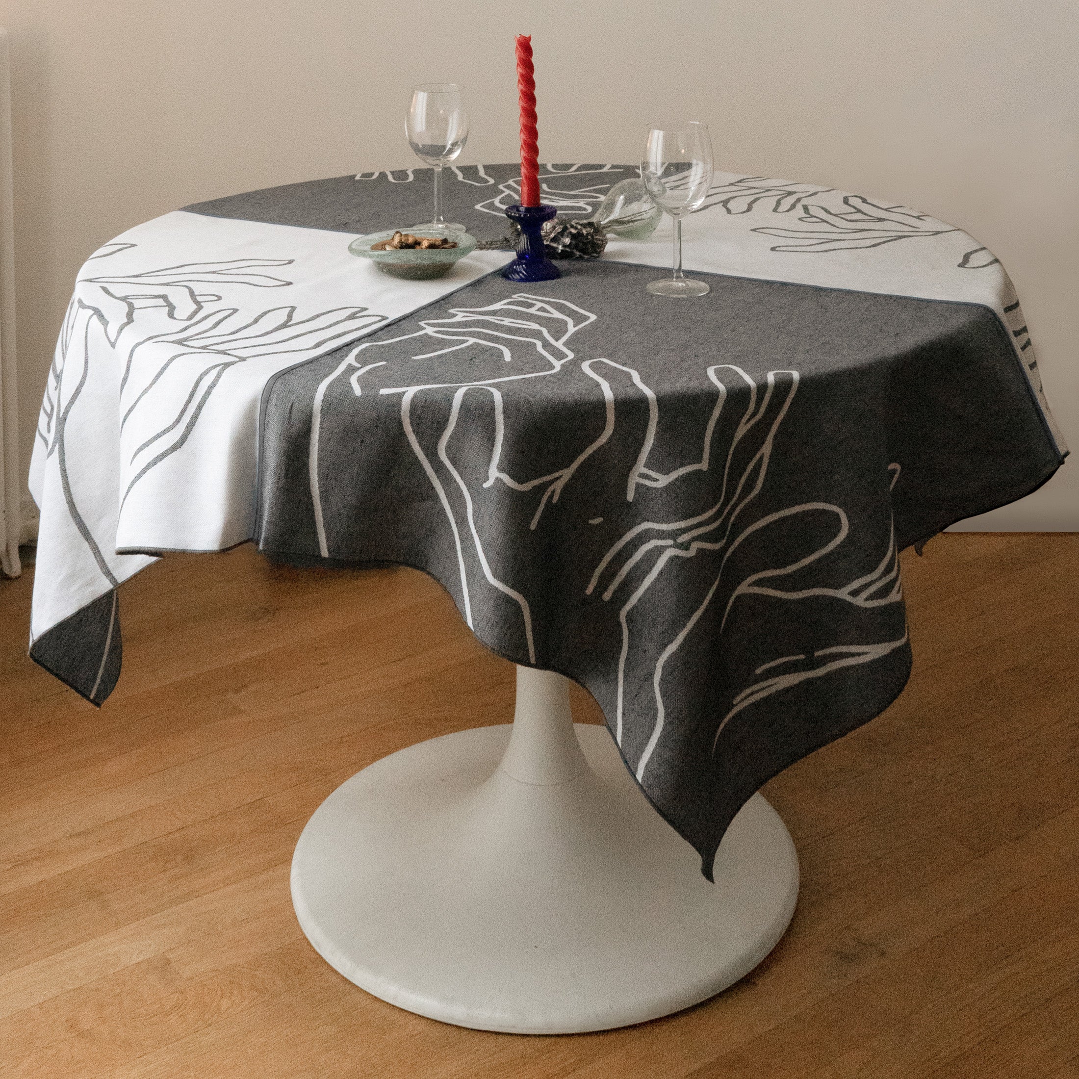 Nappe réversible en jacquard