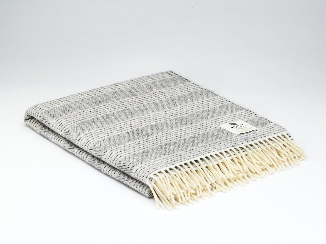 Plaid Alpaca Natural Stripe