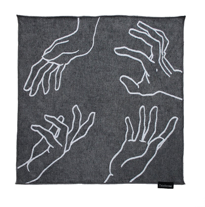 Serviette de table réversible en jacquard