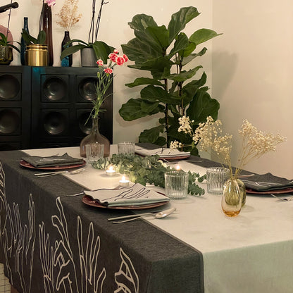 Nappe réversible en jacquard