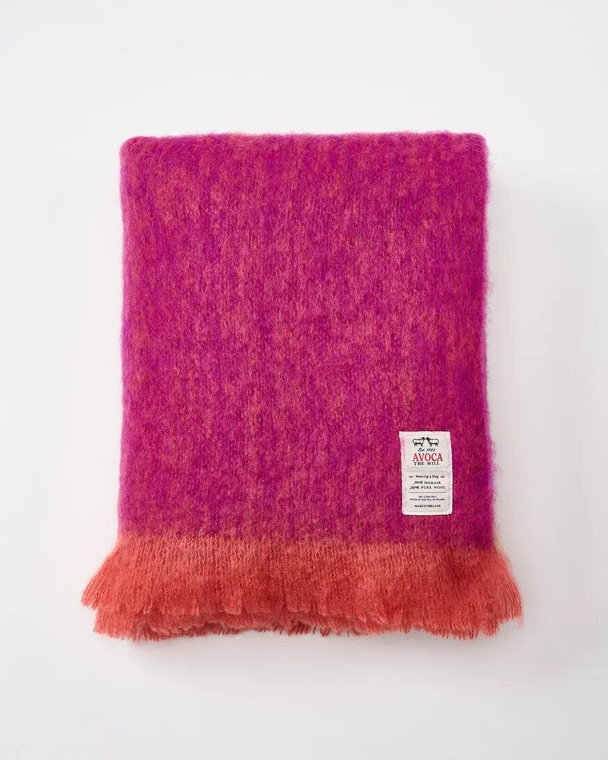 Plaid Irlandais Mohair - Fushia