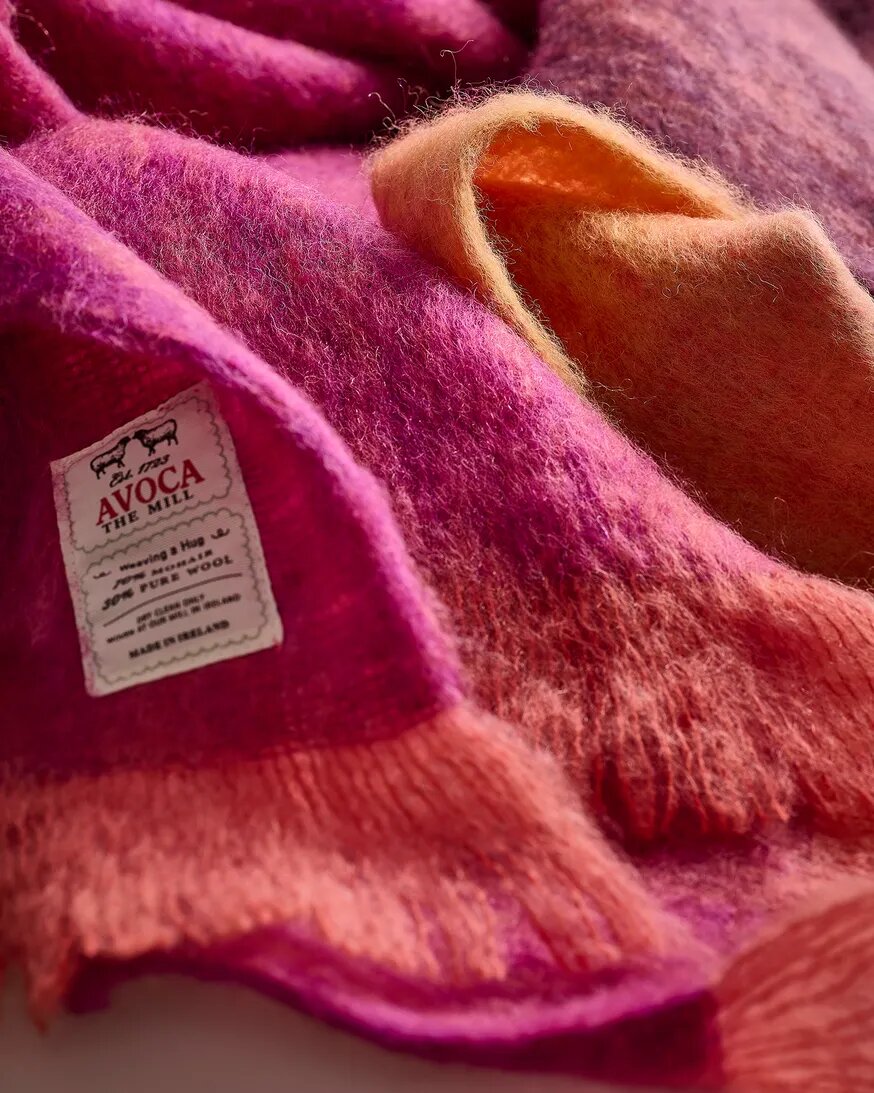 Plaid Irlandais Mohair - Fushia