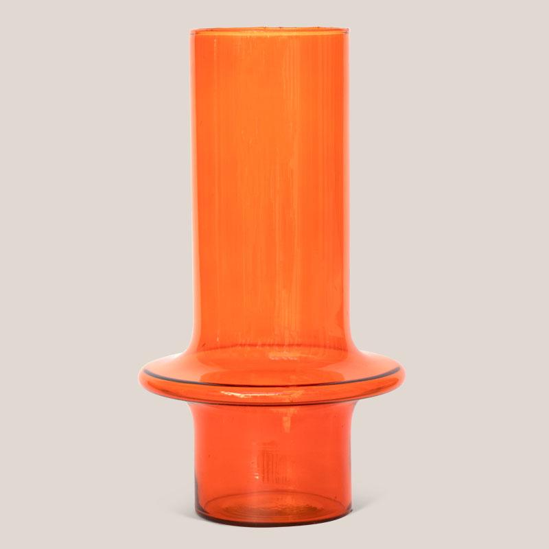 Recycled glass upright vase (L)