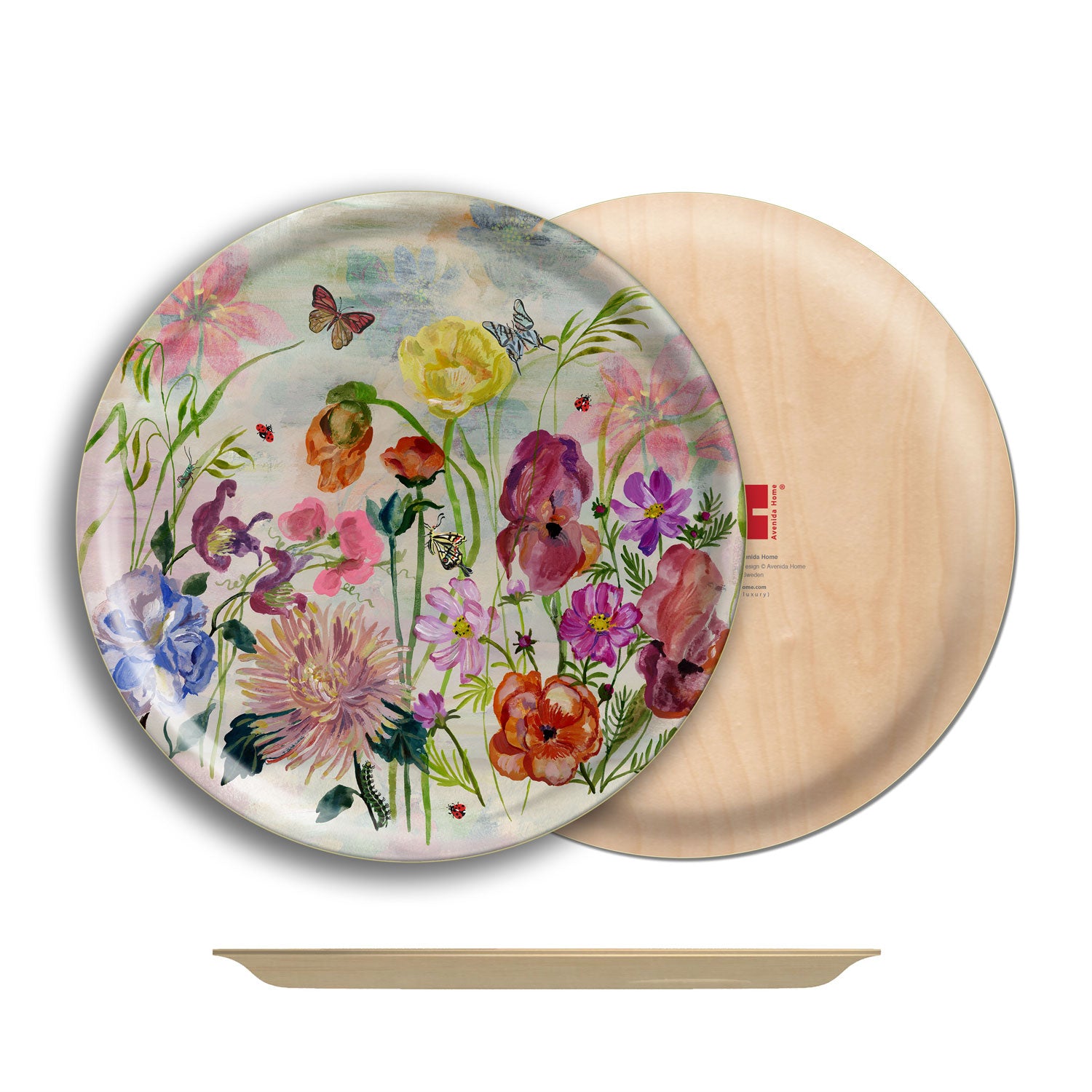 Plateau rond en bouleau 38 cm