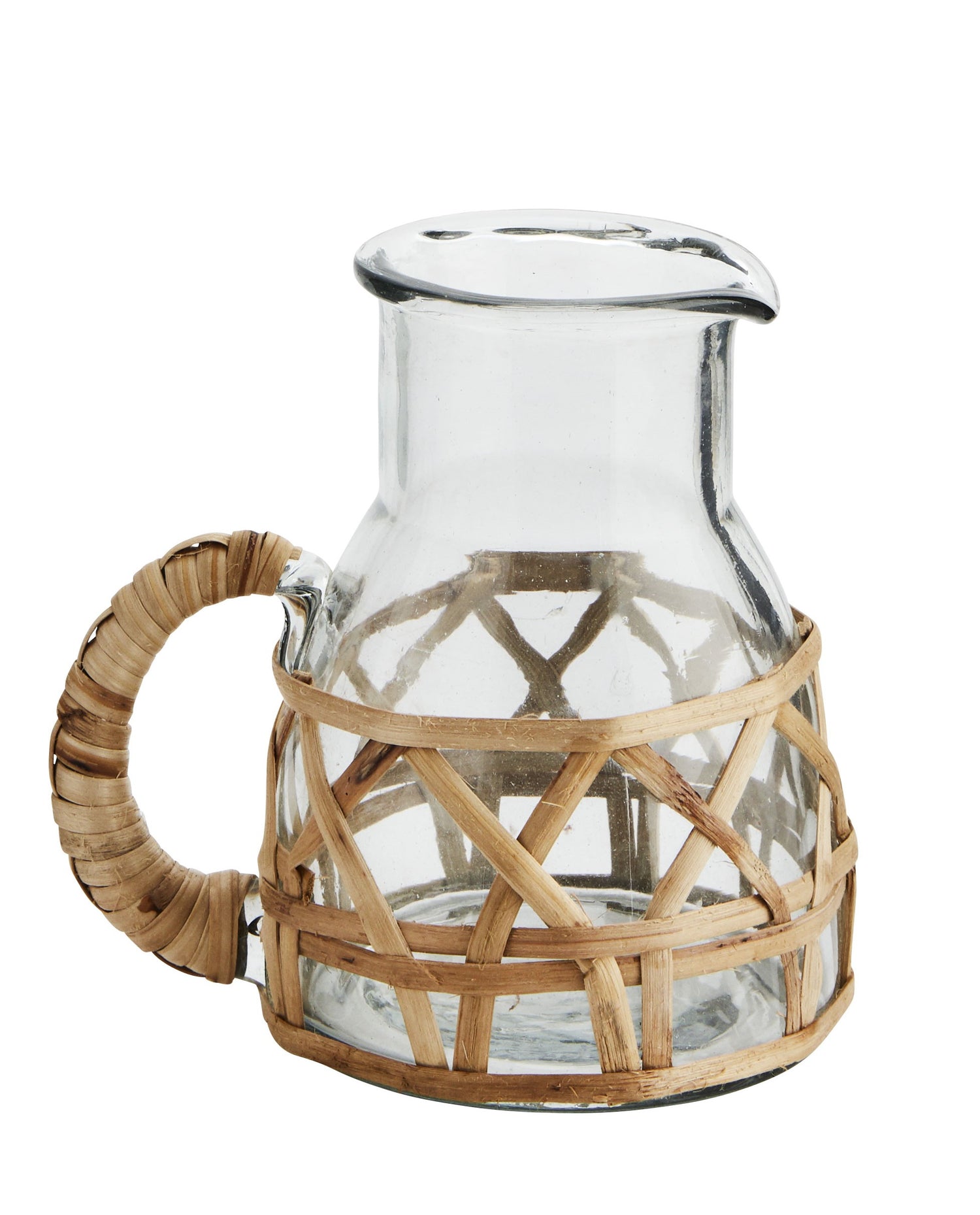 Glass &amp; bamboo jug
