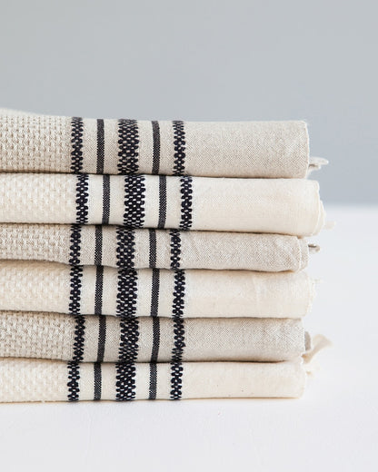 Huckaback cotton / linen tea towel
