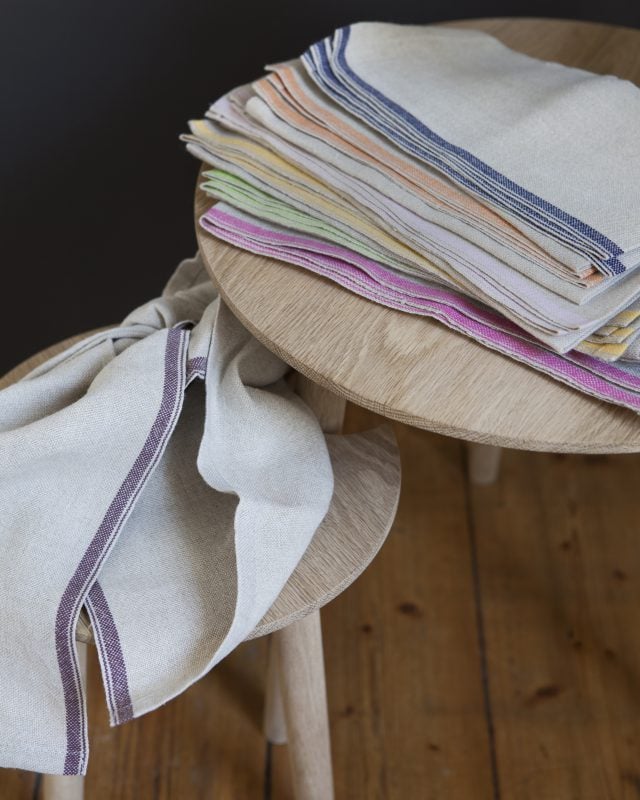 Linen towel Selvedge