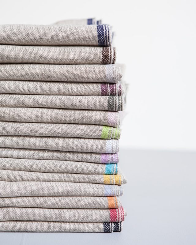 Linen towel Selvedge
