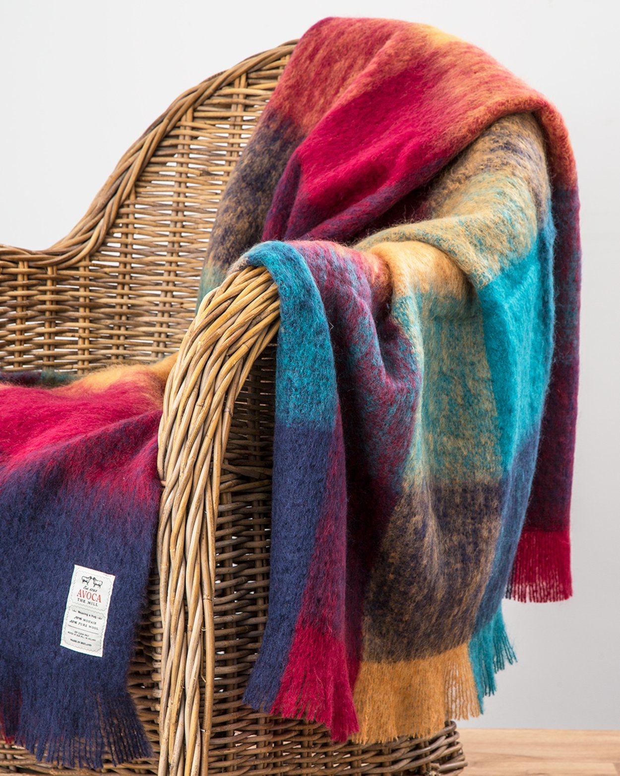 Irish Mohair Throw - Multicolor