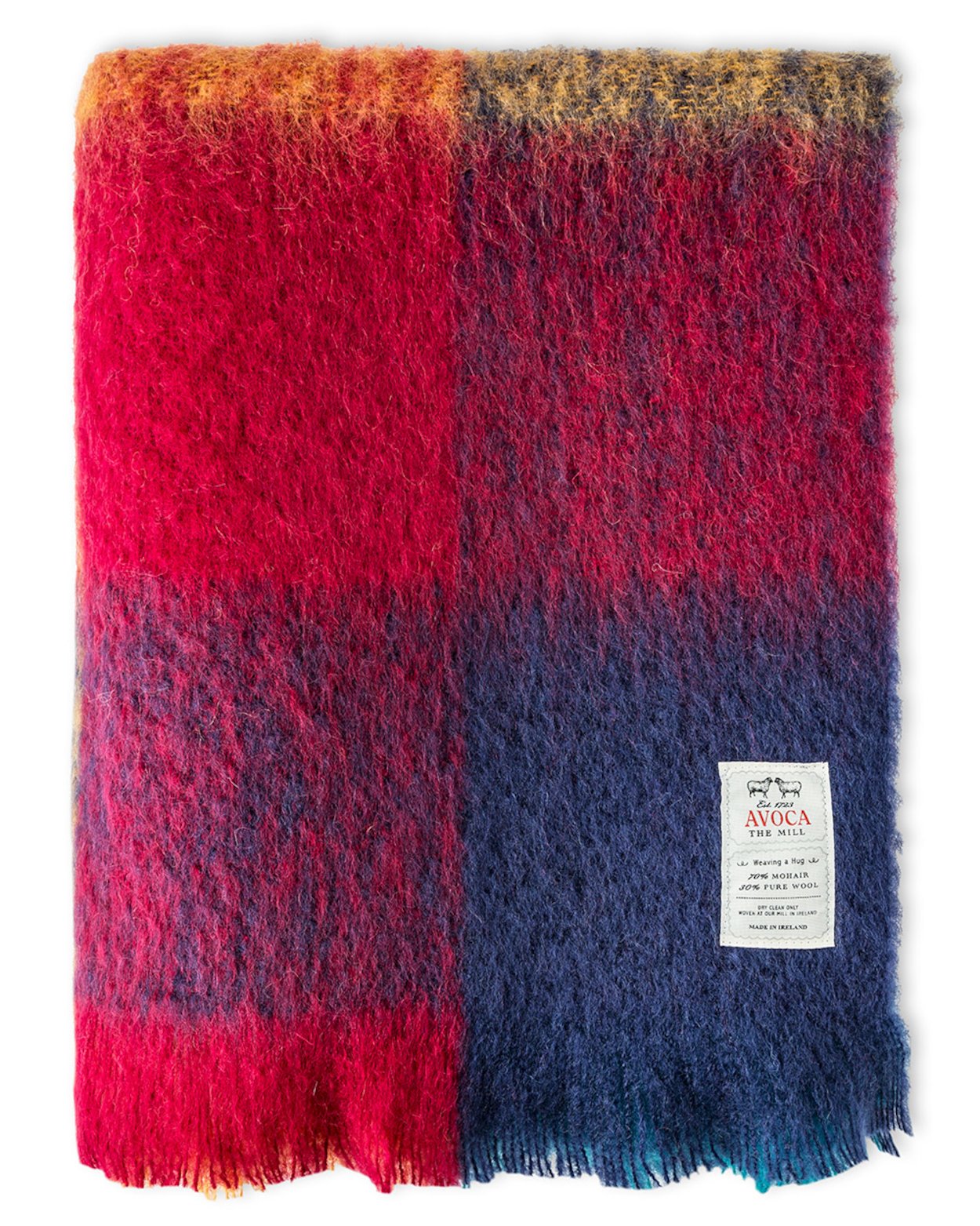 Irish Mohair Throw - Multicolor