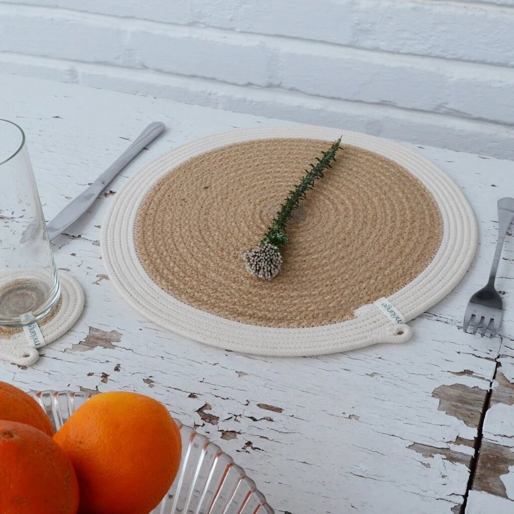Set de table rond en corde (M)