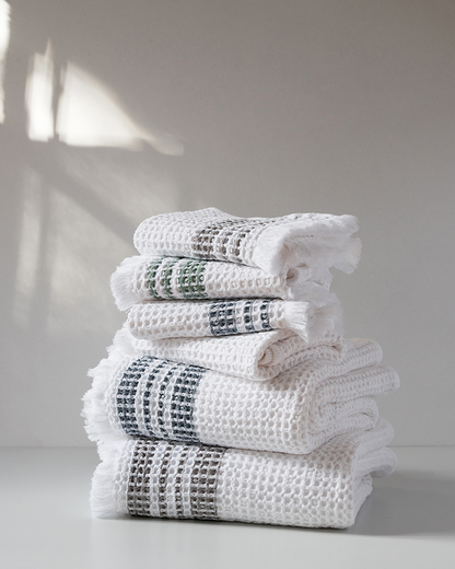 Honeycomb bath towel