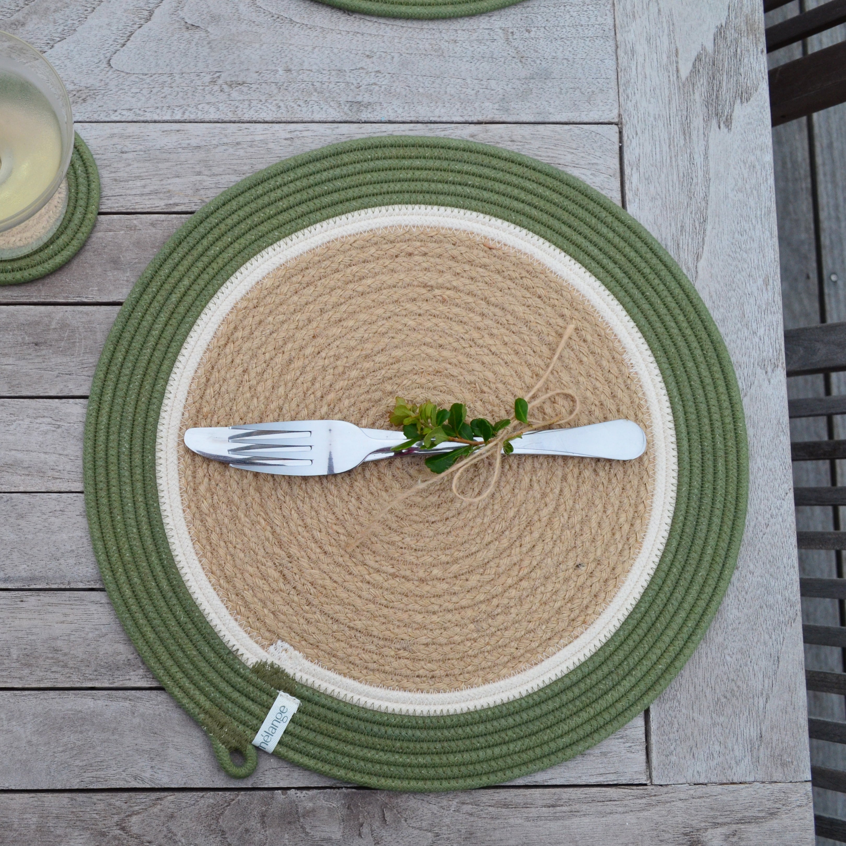 Round rope placemat