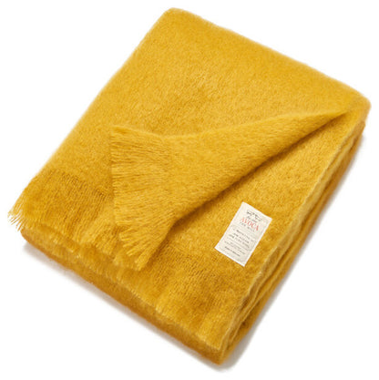 Irish Mohair Throw - Amber