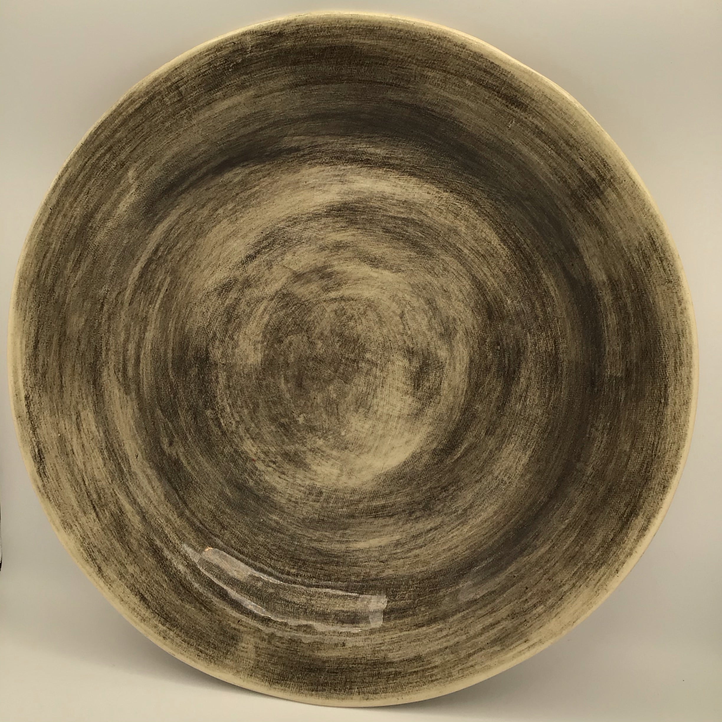 Round dish &quot;Mediterranean&quot; Plain Wash (L)